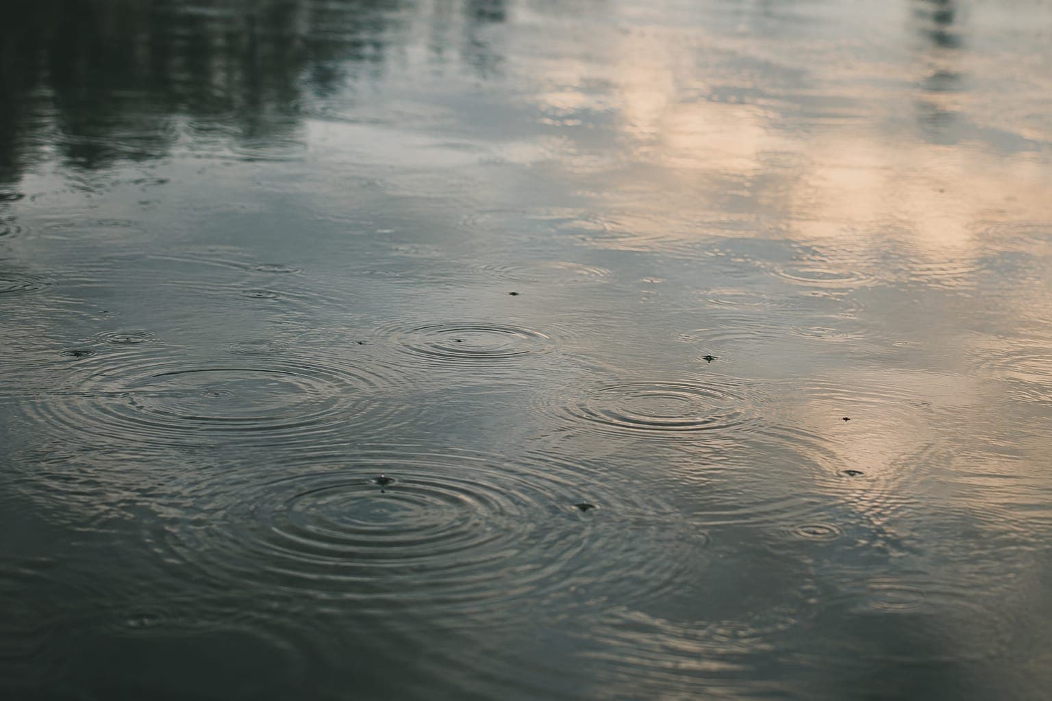 Raindrops making rings on the surface of a pond – overthinking and how ACT approaches it